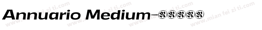 Annuario Medium字体转换